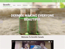 Tablet Screenshot of dermrx.ca